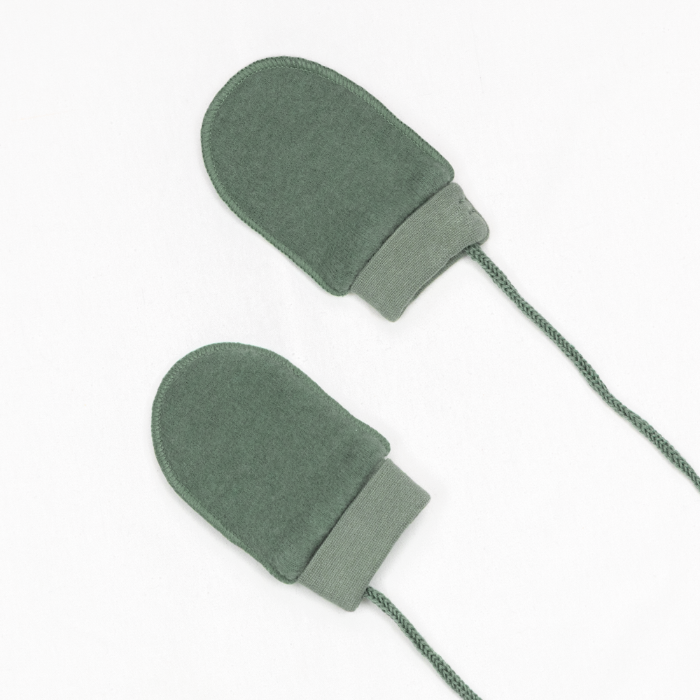 Tovdal votter i tovet merinoull, olivegreen