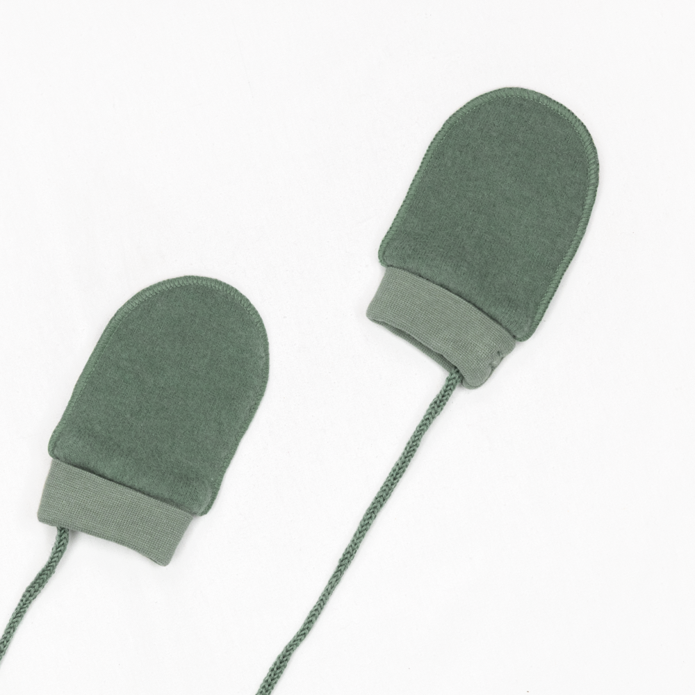 Tovdal votter i tovet merinoull, olivegreen
