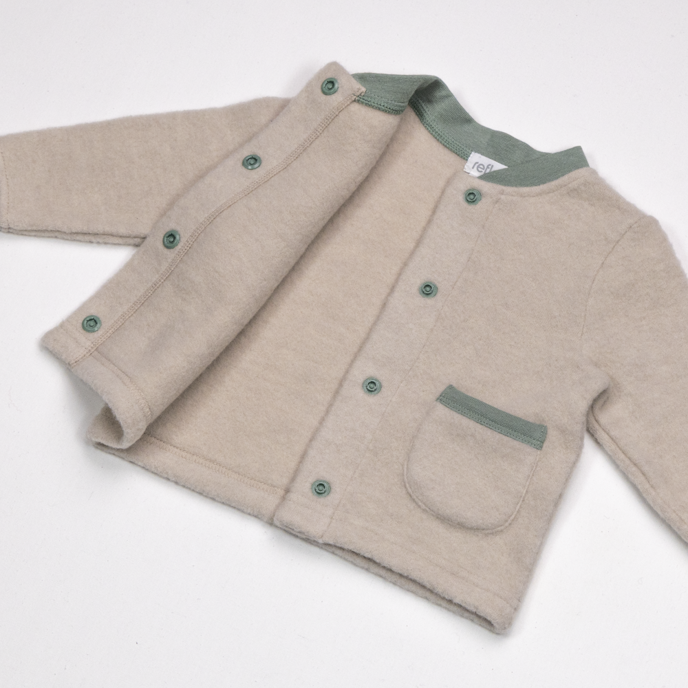 Tovdal jakke i tovet merinoull, olivegreen