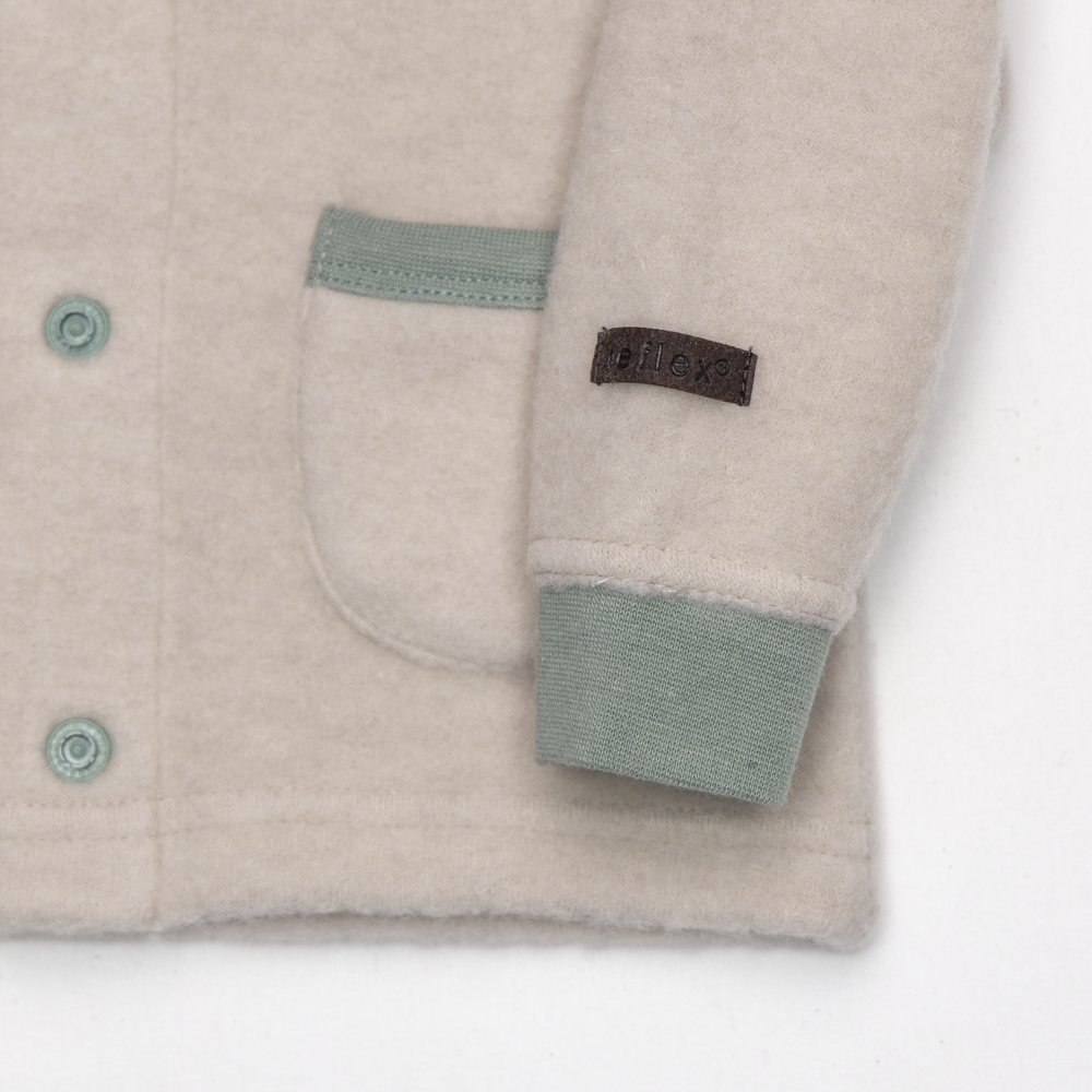 Tovdal jakke i tovet merinoull, olivegreen