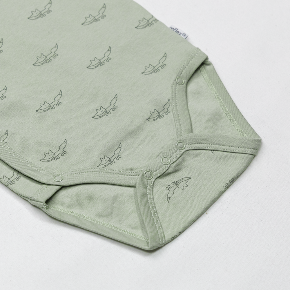 Lille trille omslagsbody, sagegreen