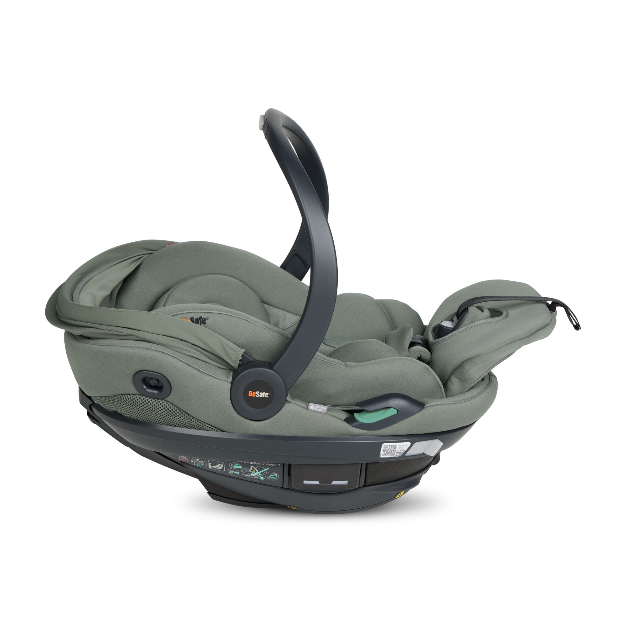 BeSafe Go Beyond 2 Babybilstol, Meadow Green Soft Breeze