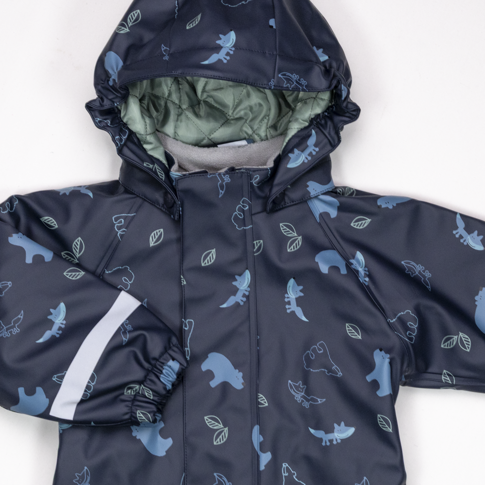 Kongsfjord fôret regndress, midnight