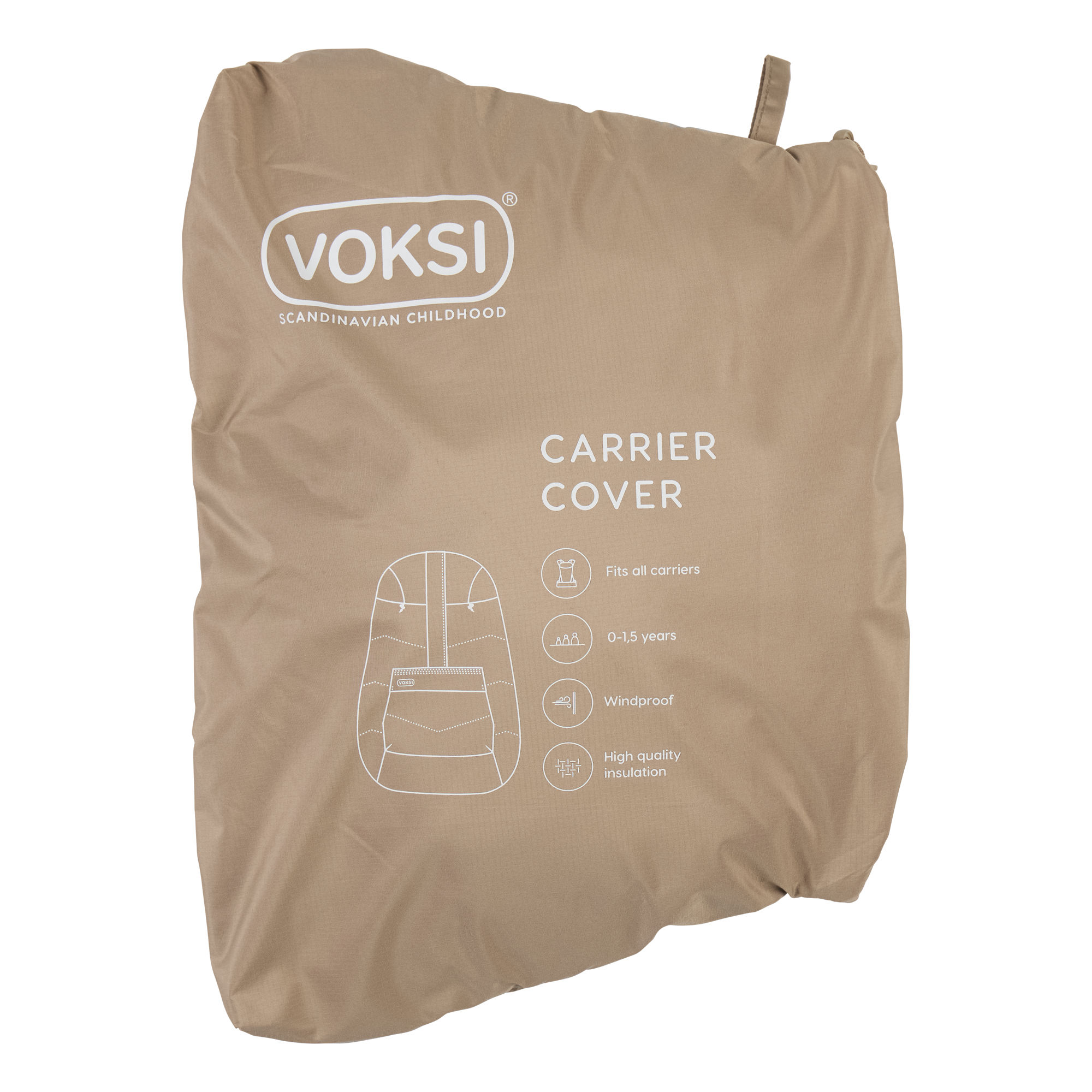 Voksi® Carrier cover, darksand, solid