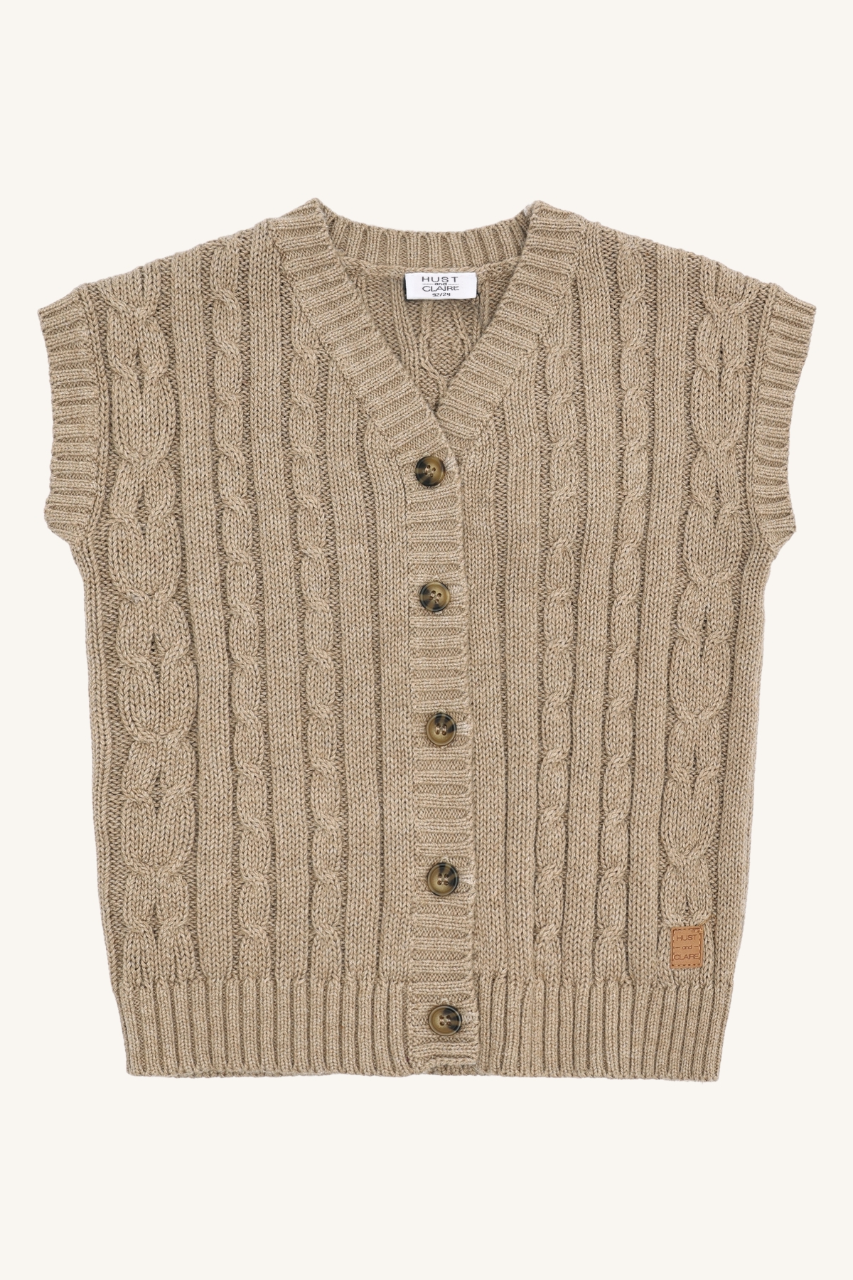 Hust & Claire Princo vest Brun - 11047886-Biscuit-98 cm - 1