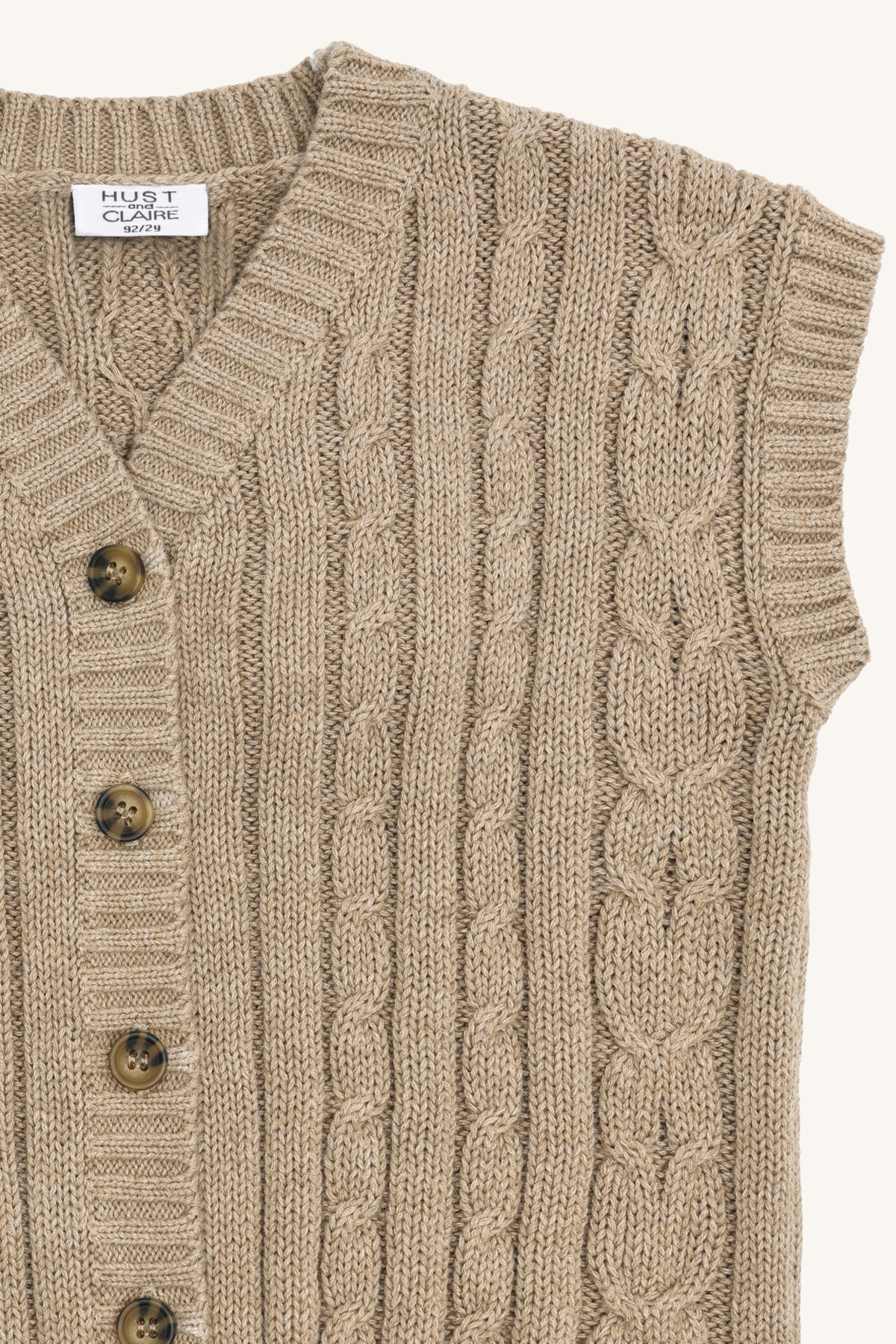Hust & Claire Princo vest, biscuit