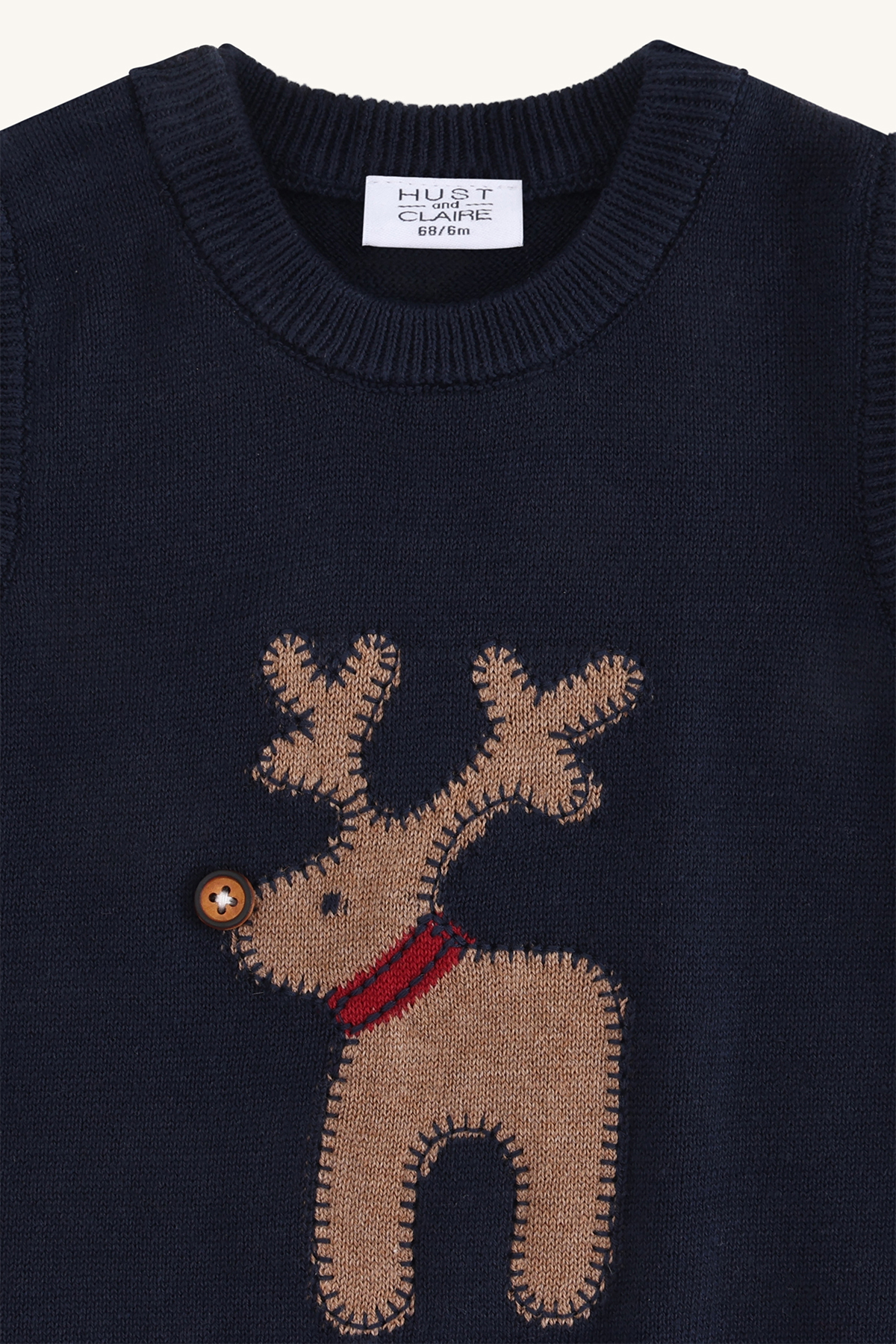 Hust & Claire Perry Deer vest, morenavy