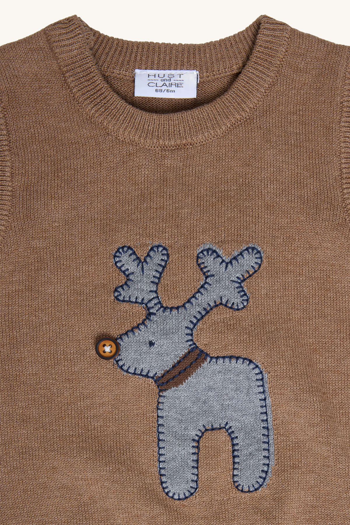 Hust & Claire Perry Deer vest, coffeemelange