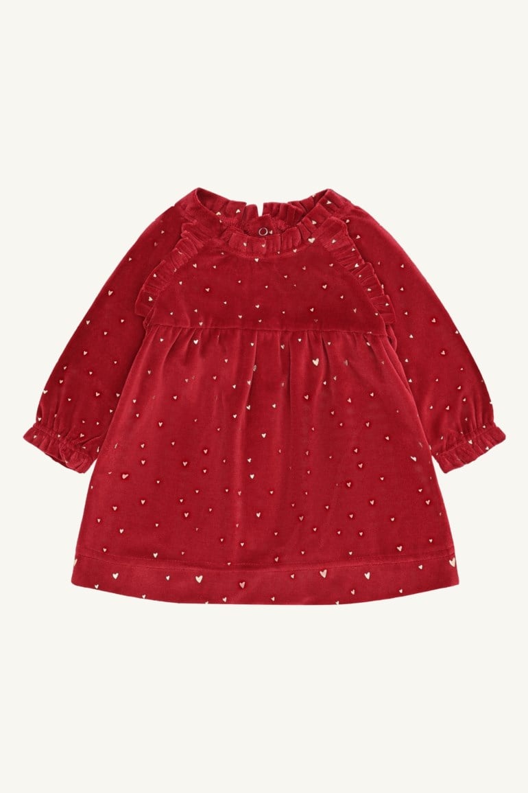 Hust & Claire Kis gold kjole Rød - 11047899-Teaberry-62 cm - 1