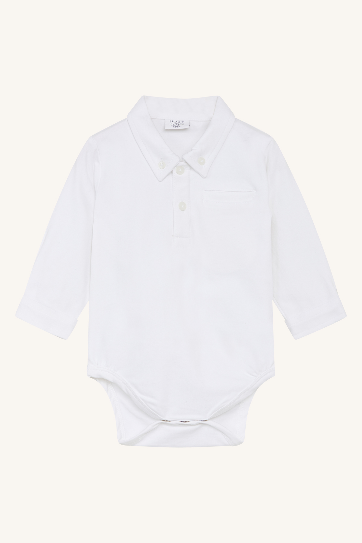 Hust & Claire Basil skjorte Solid Hvit - 11047902-White-62 cm - 1