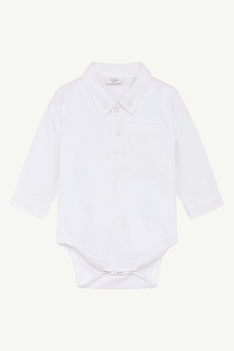 Hust & Claire Basil skjorte Solid Hvit - 11047902-White-62 cm - 1