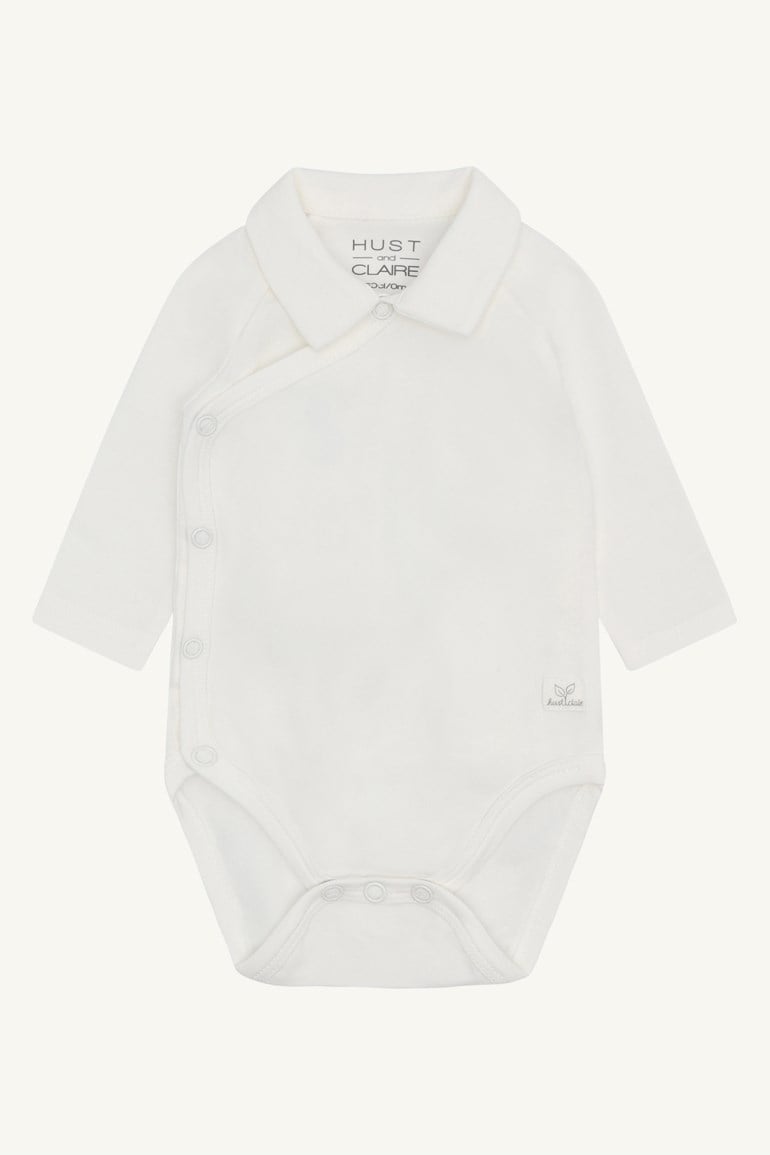 Hust & Claire Baba omslagsbody Hvit - 11047903-sugar-50 cm - 1