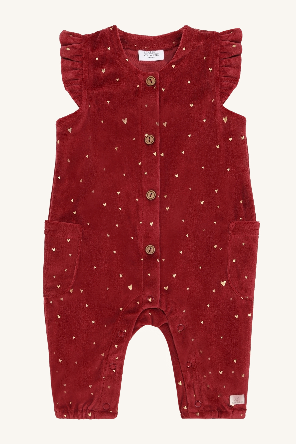 Hust & Claire Mem Gold dress Rød - 11047906-Teaberry-50 cm - 1