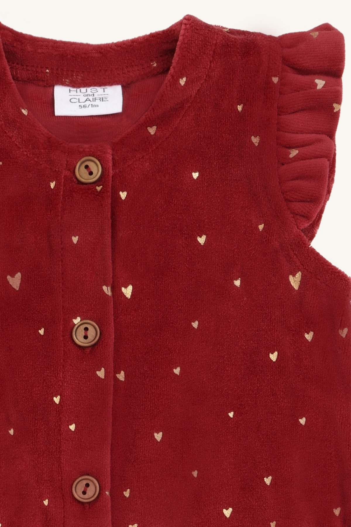 Hust & Claire Mem Gold dress, teaberry