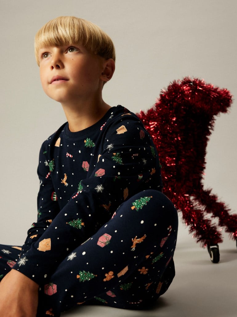 Name It Vismas pyjamassett Blå - 11047915-NavyBlazer-116 cm - 1