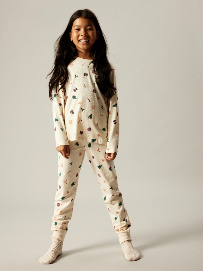 Name It Vismas pyjamassett Hvit - 11047915-WhitecapGr-116 cm - 1
