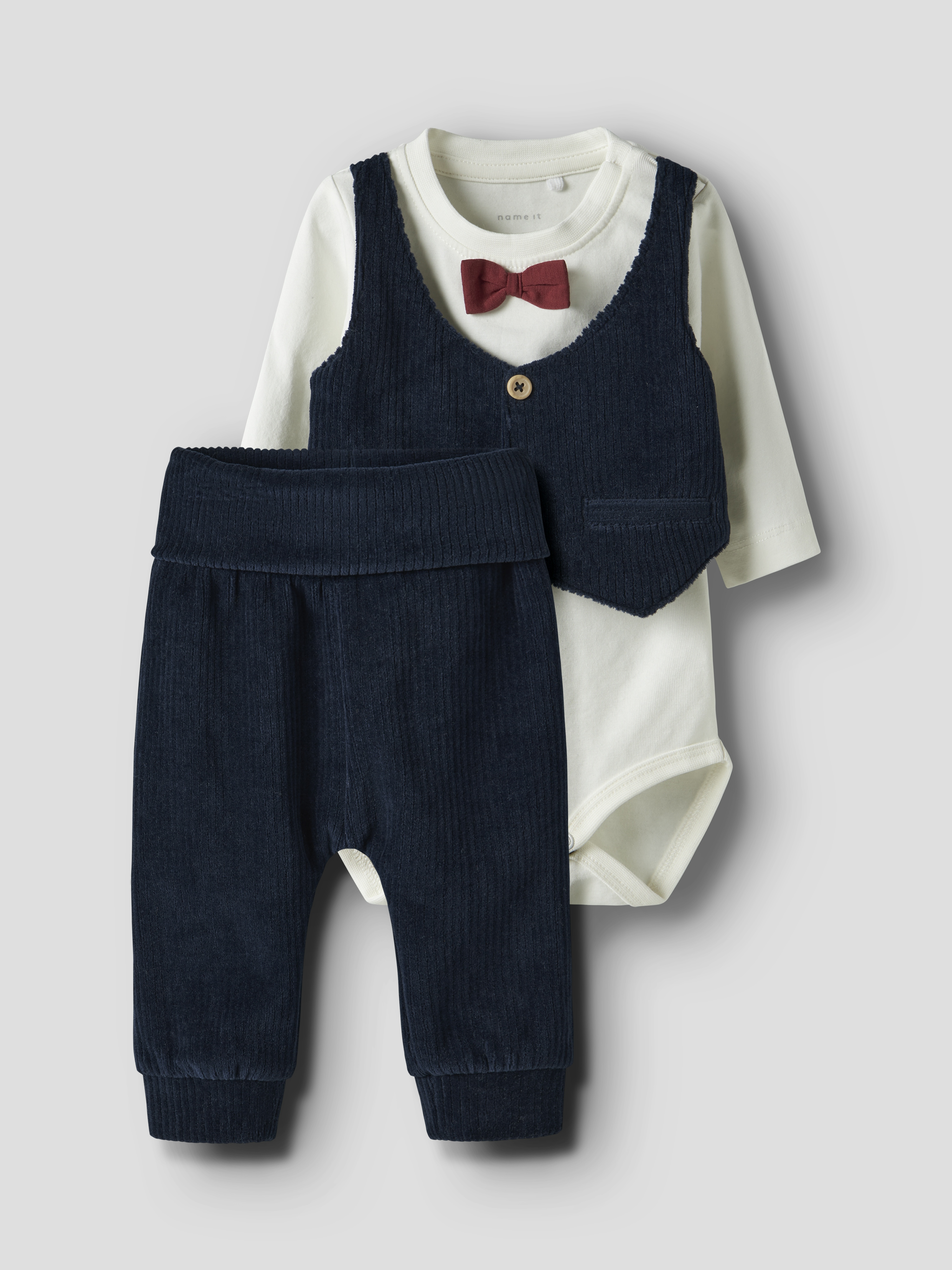 Name It Ronny body sett Blå - 11047931-NavyBlazer-50 cm - 1