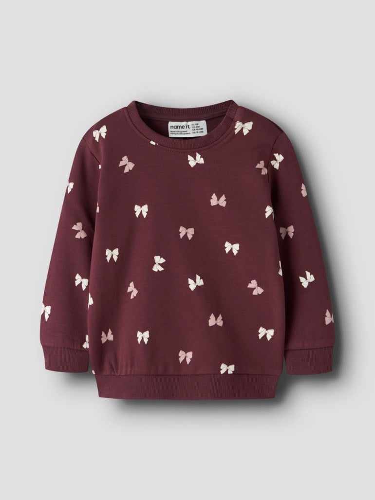 Name It Vimone genser Lilla - 11047950-Burgundy B-56 cm - 1
