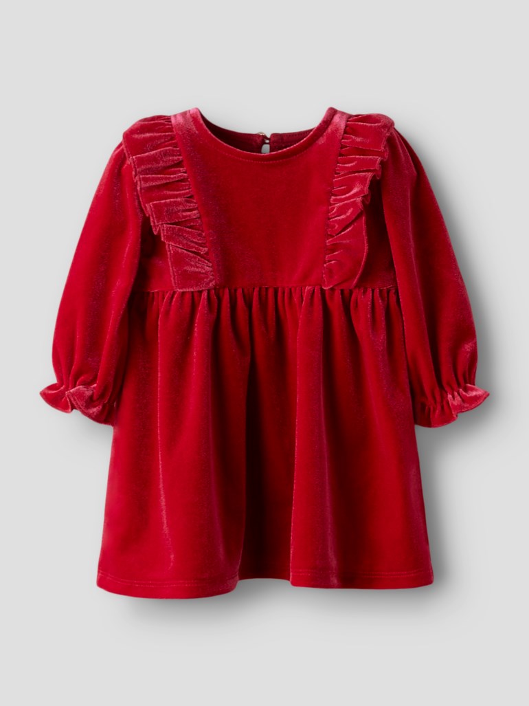 Name It Rinne velour kjole baby Rød - 11047956-Jester Red-50 cm - 1