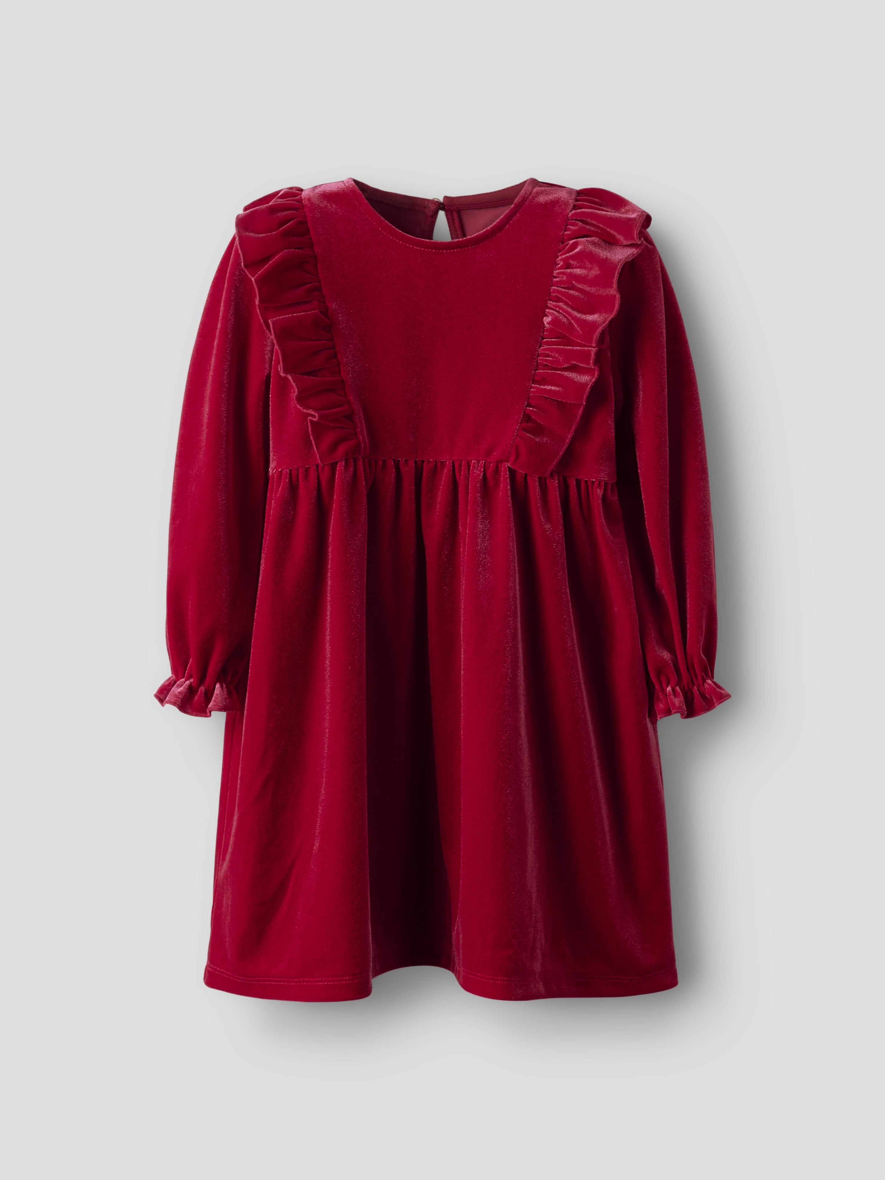 Name It Rinne velour kjole Rød - 11047957-Jester Red-92 cm - 1