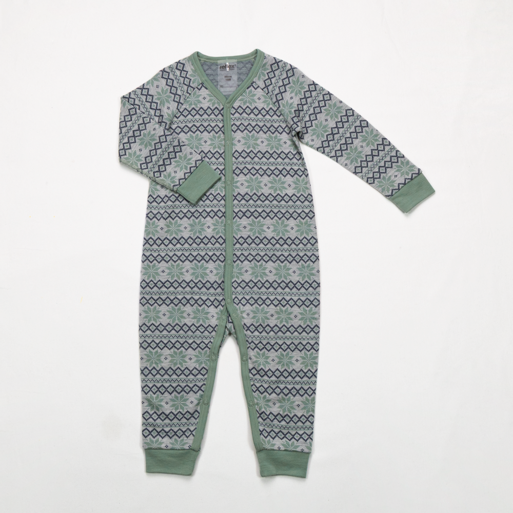 Nordlys heldress merinoull Grønn - 11047968-Olive gree-56 cm - 1
