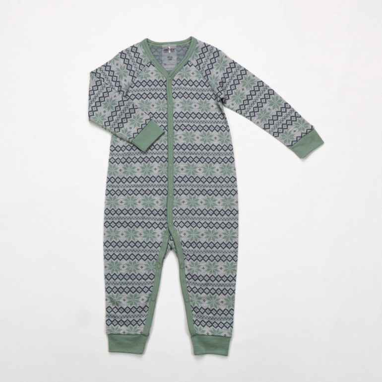 Nordlys heldress merinoull Grønn - 11047968-Olive gree-56 cm - 1