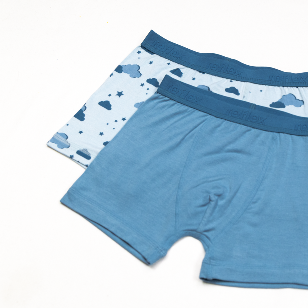 Linne 2pk boxer, bluesea