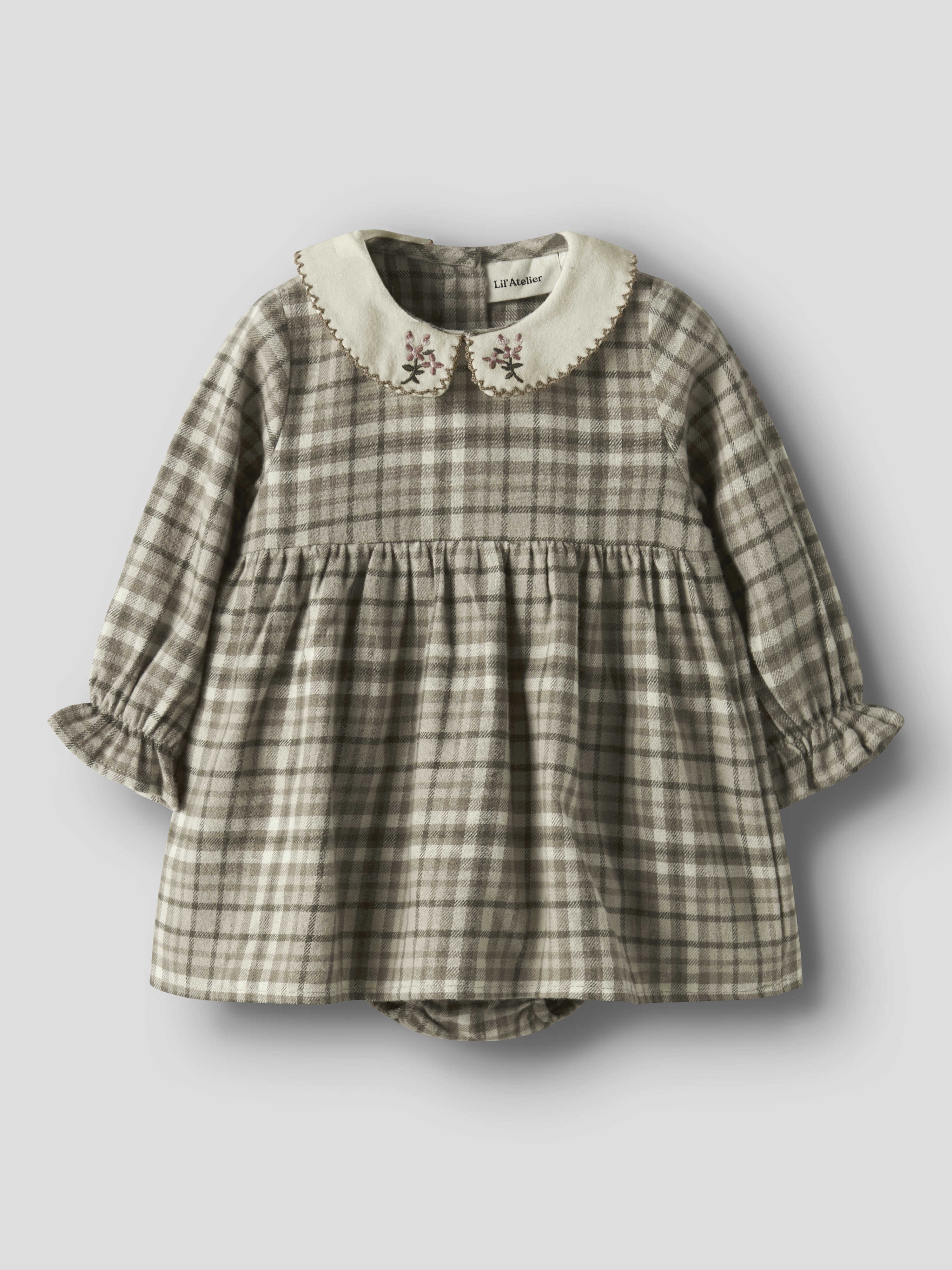 Lil Atelier Rebel kjolebody Brun - 11048169-Sepia Tint-68 cm - 1