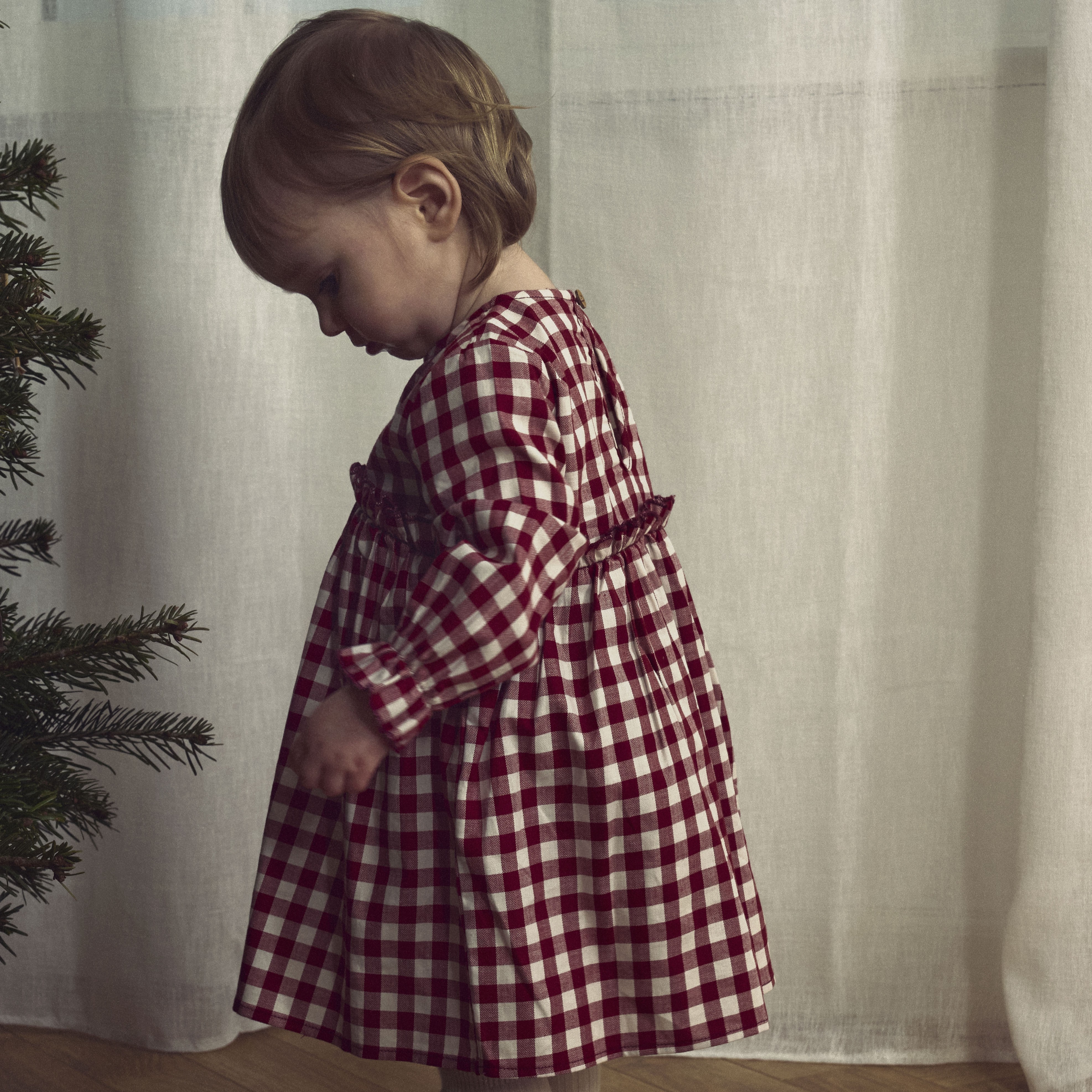 Lil Atelier Rio kjole - baby Rød - 11048176-Red Dahlia-56 cm - 1