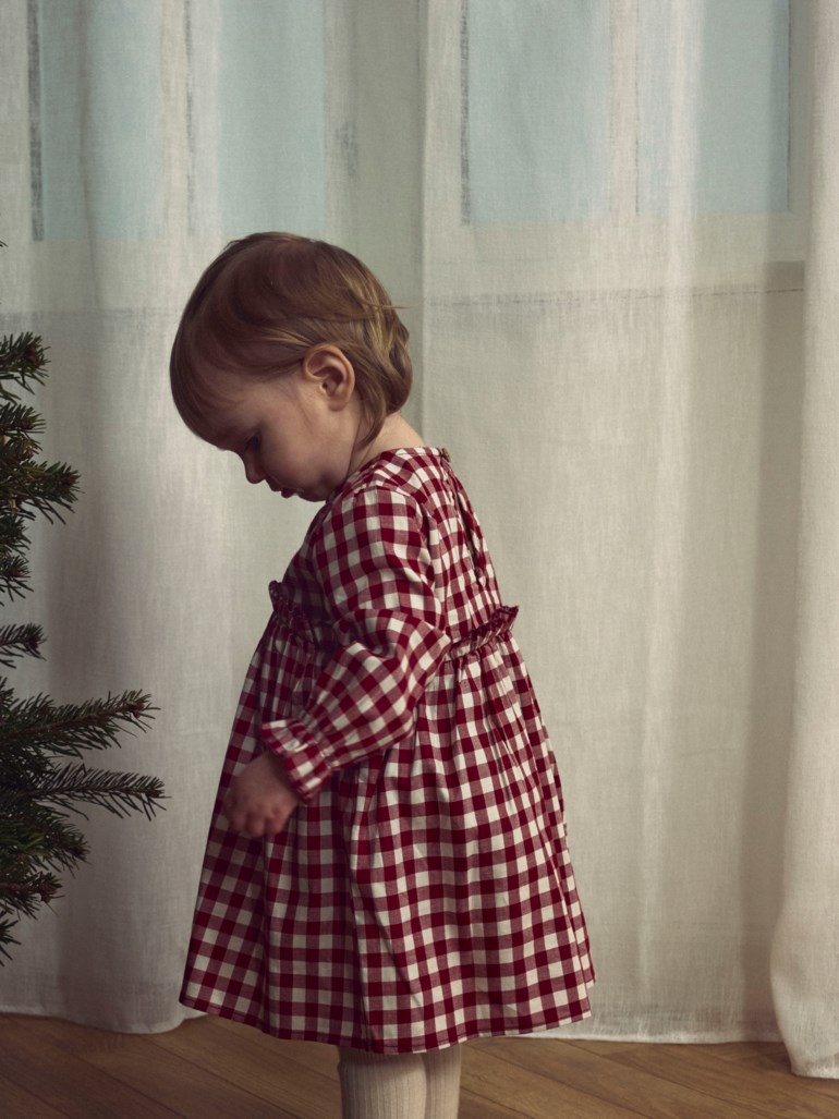 Lil Atelier Rio kjole - baby Rød - 11048176-Red Dahlia-56 cm - 1