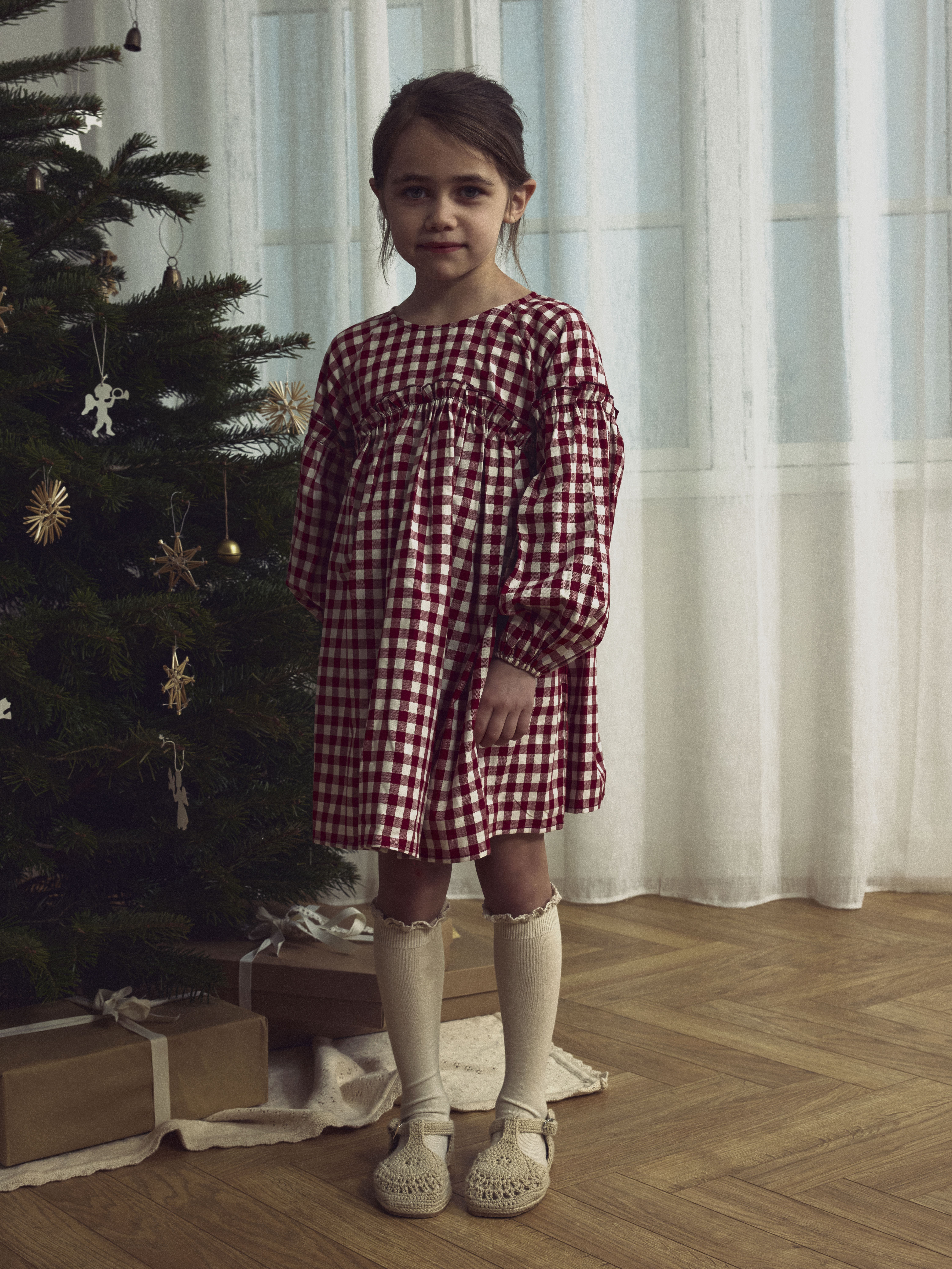 Lil Atelier Rio kjole Rød - 11048179-Red Dahlia-110 cm - 1