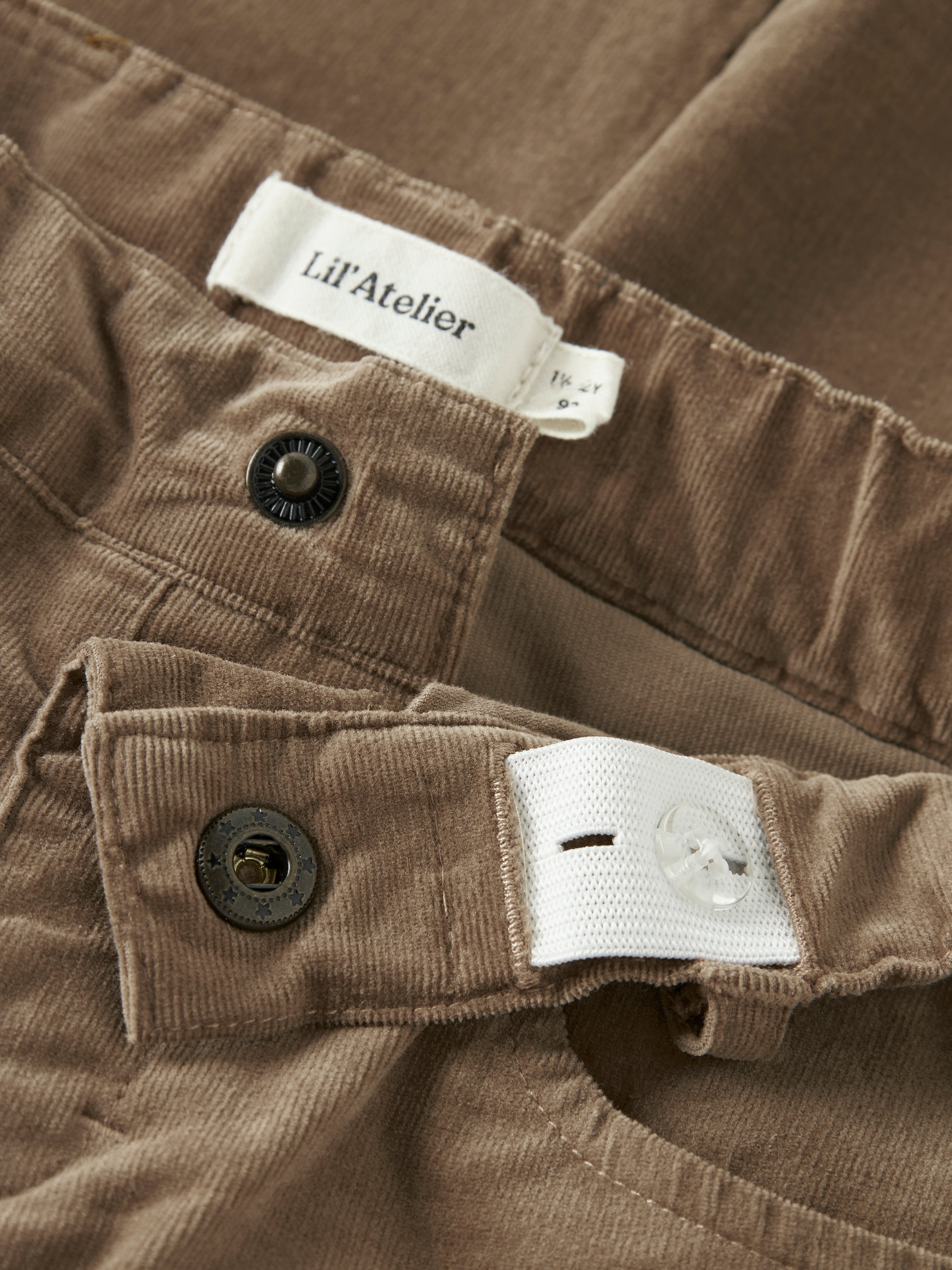 Lil Atelier Ryansomba cordbukse, sepiatint