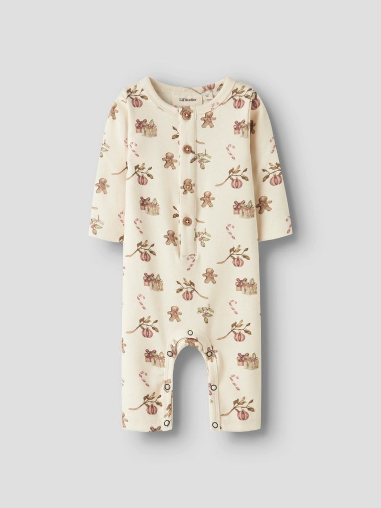 Lil Atelier Layo pyjamas Hvit - 11048184-Turtledove-56 cm - 1