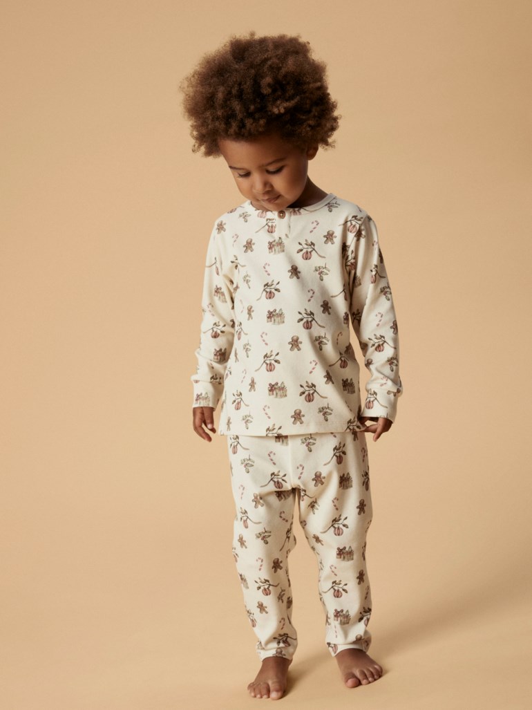 Lil Atelier Layo pyjamas sett Hvit - 11048185-Turtledove-98 cm - 1