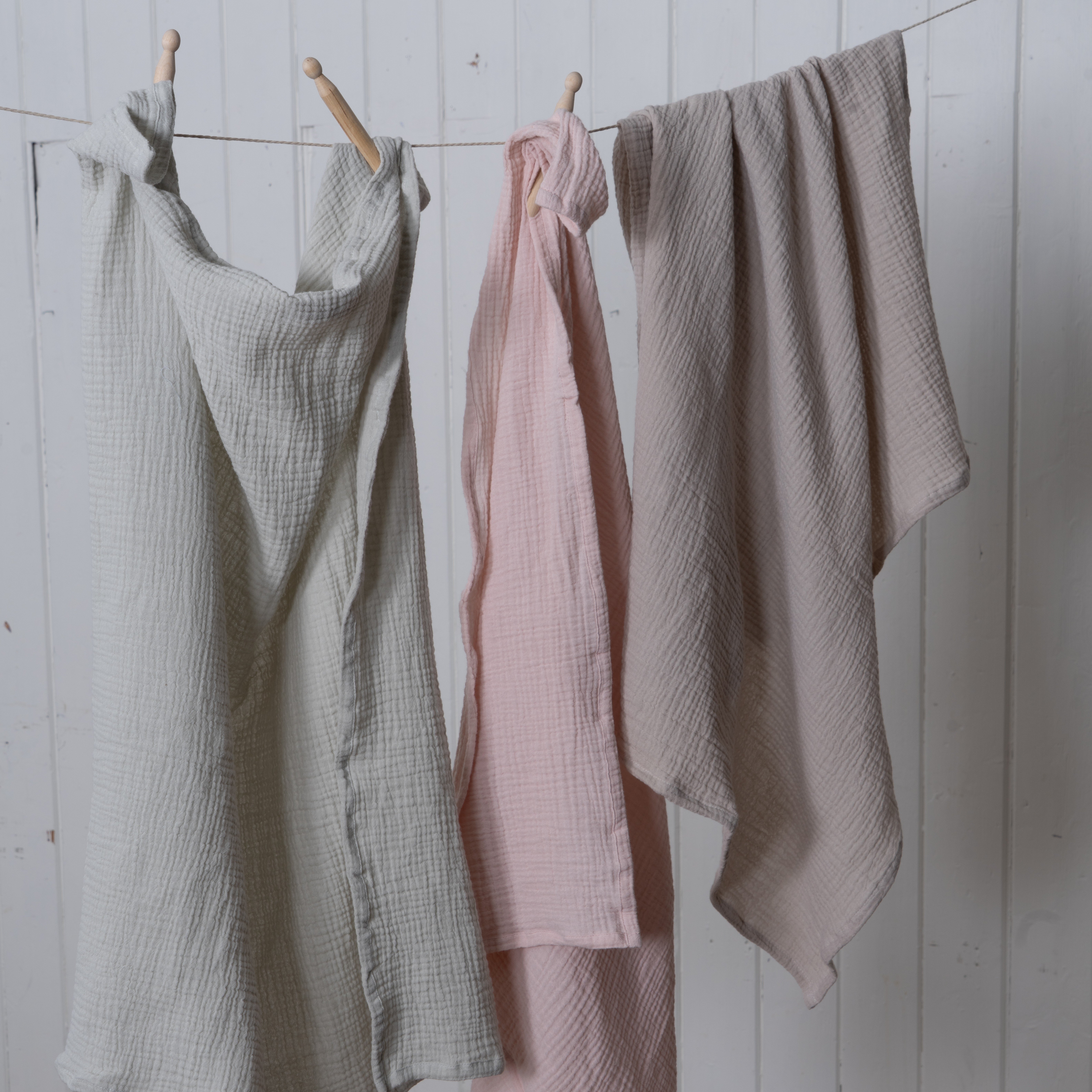 Eira klut i musselin 2-pk, beige
