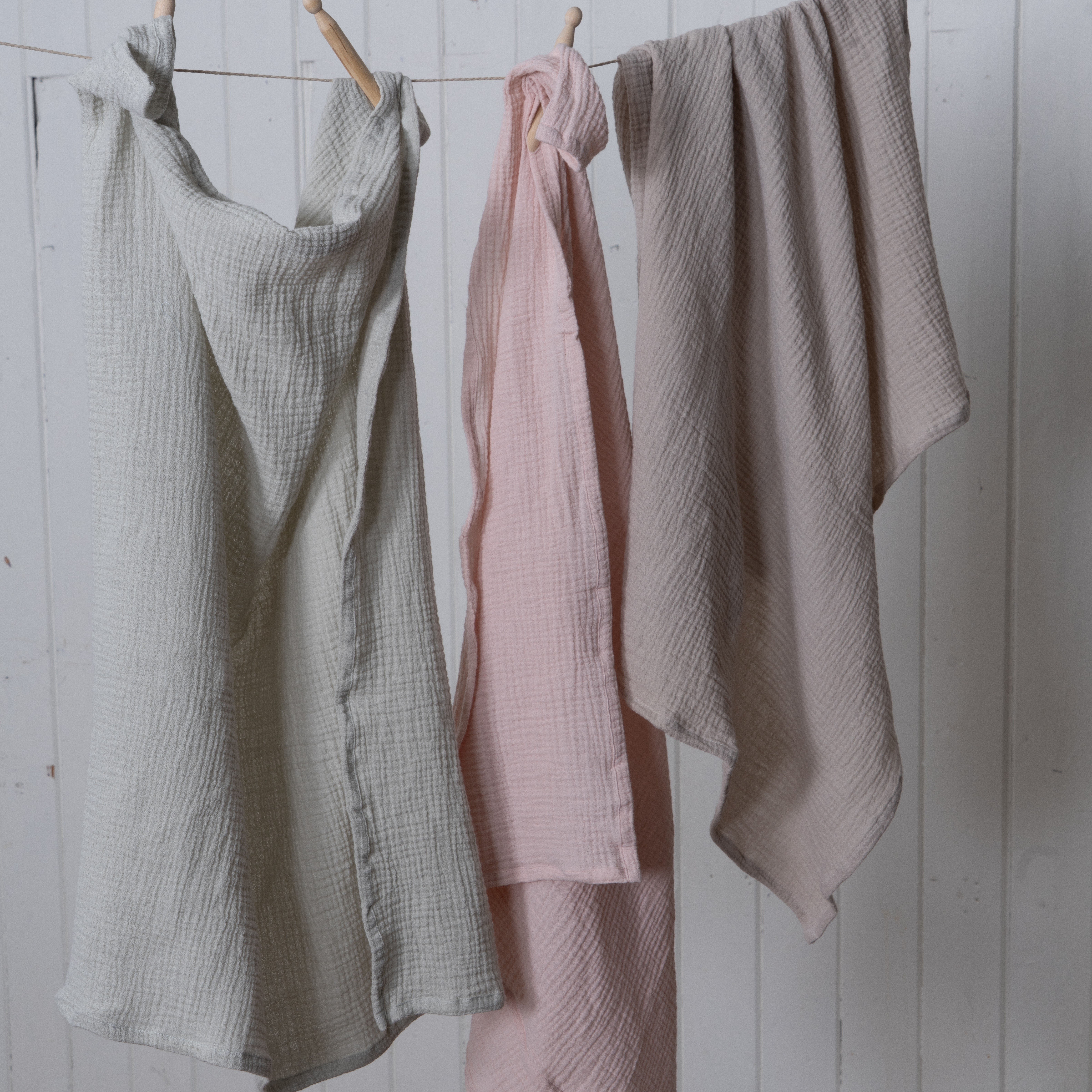Eira klut i musselin 2-pk, pinklight