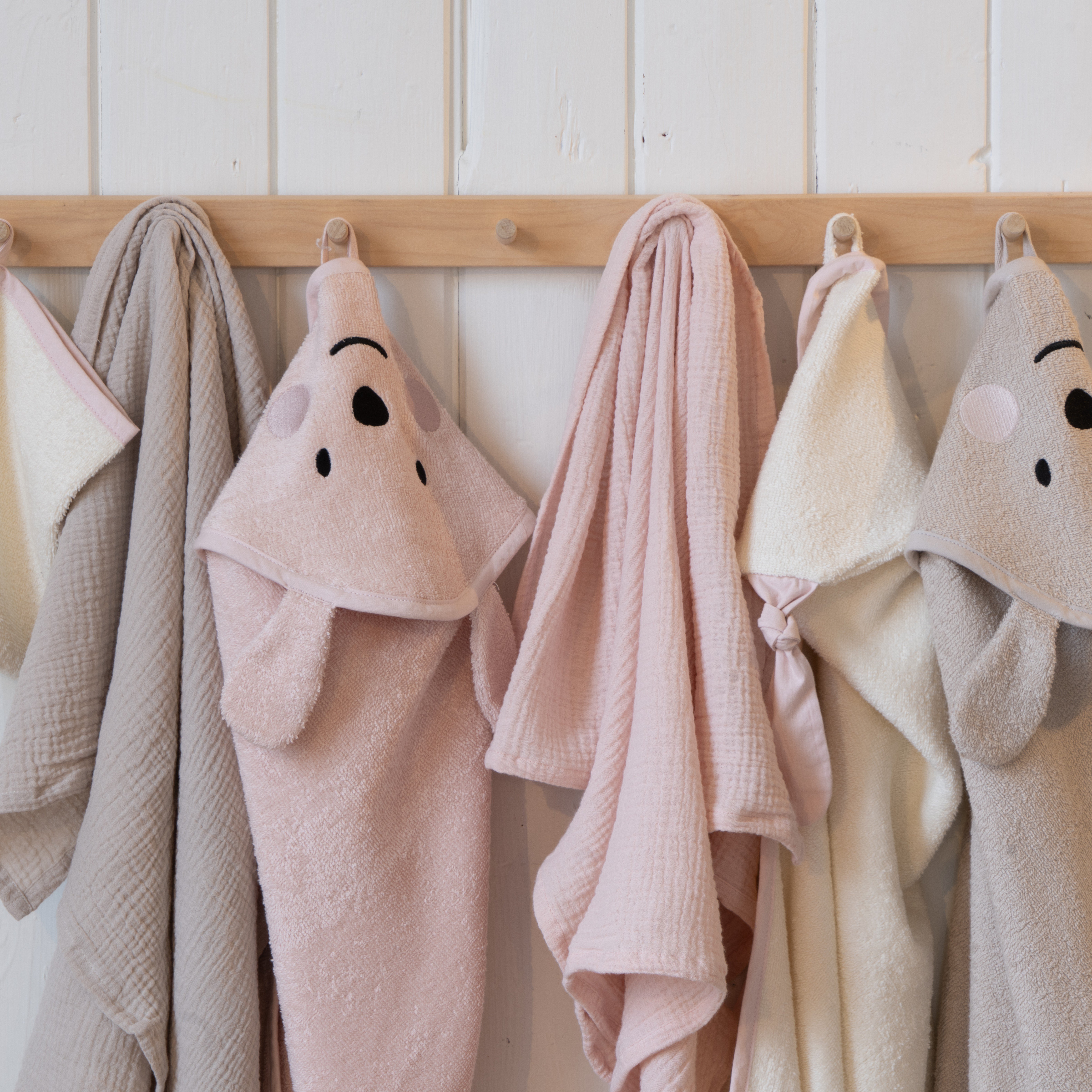 Eira klut i musselin 2-pk, pinklight