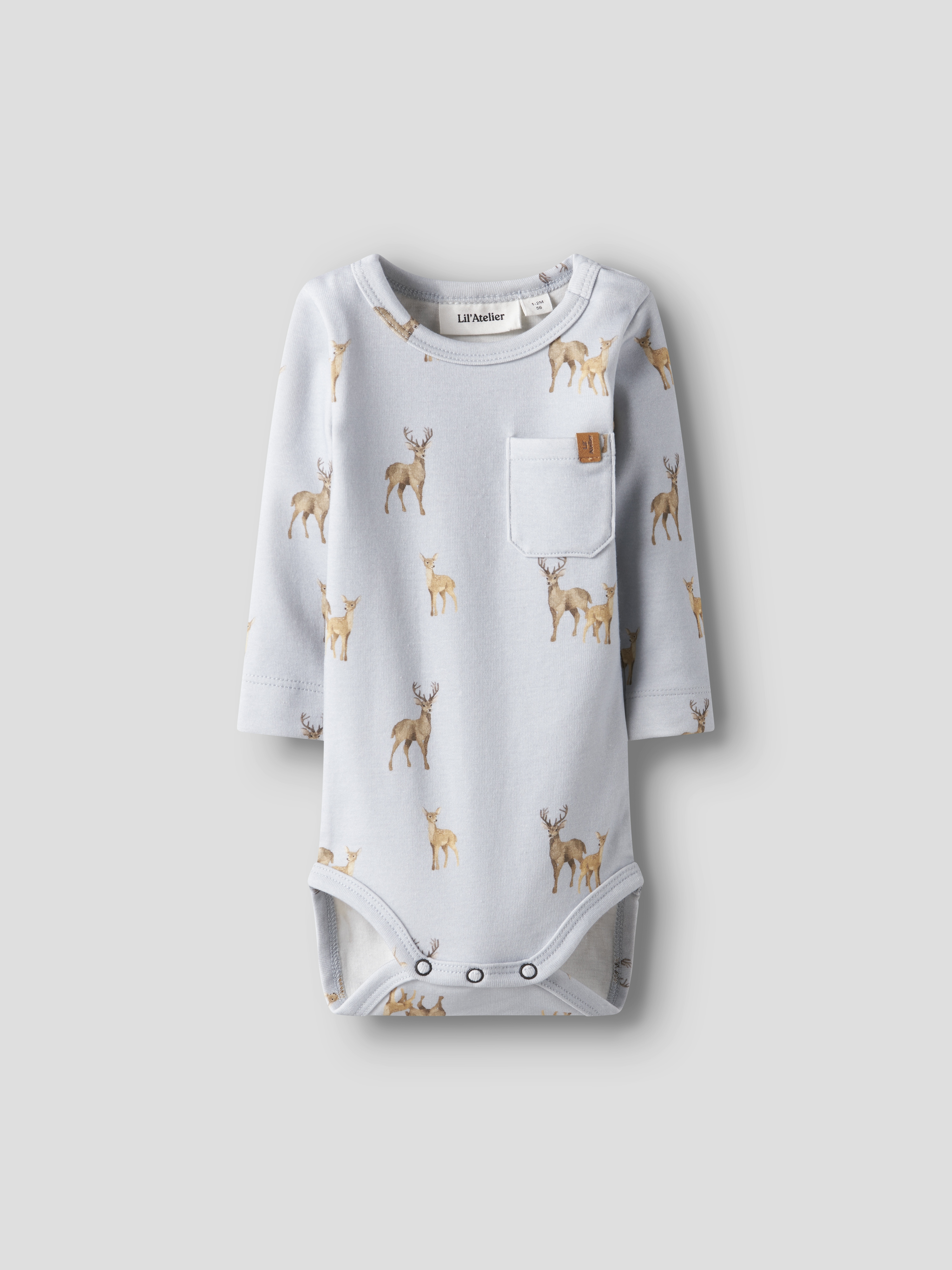 Lil Atelier Layo body Blå - 11048291-Gray Dawn-56 cm - 1