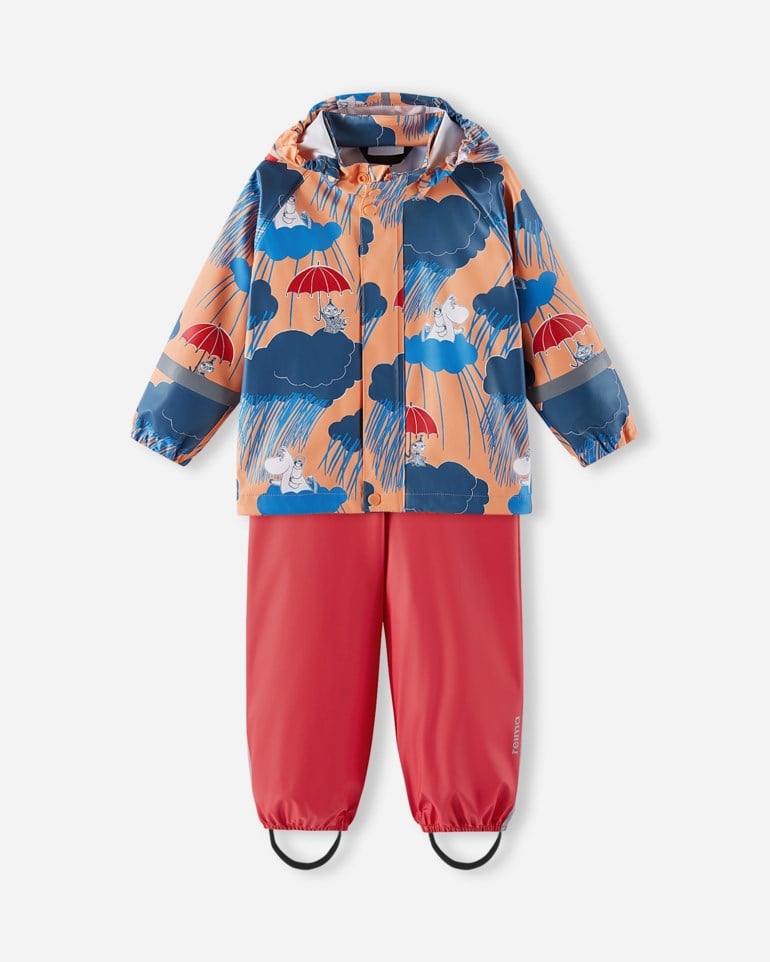 Reima Moomin Plask regnsett Oransje - 11048319-Apricot-80 cm - 1