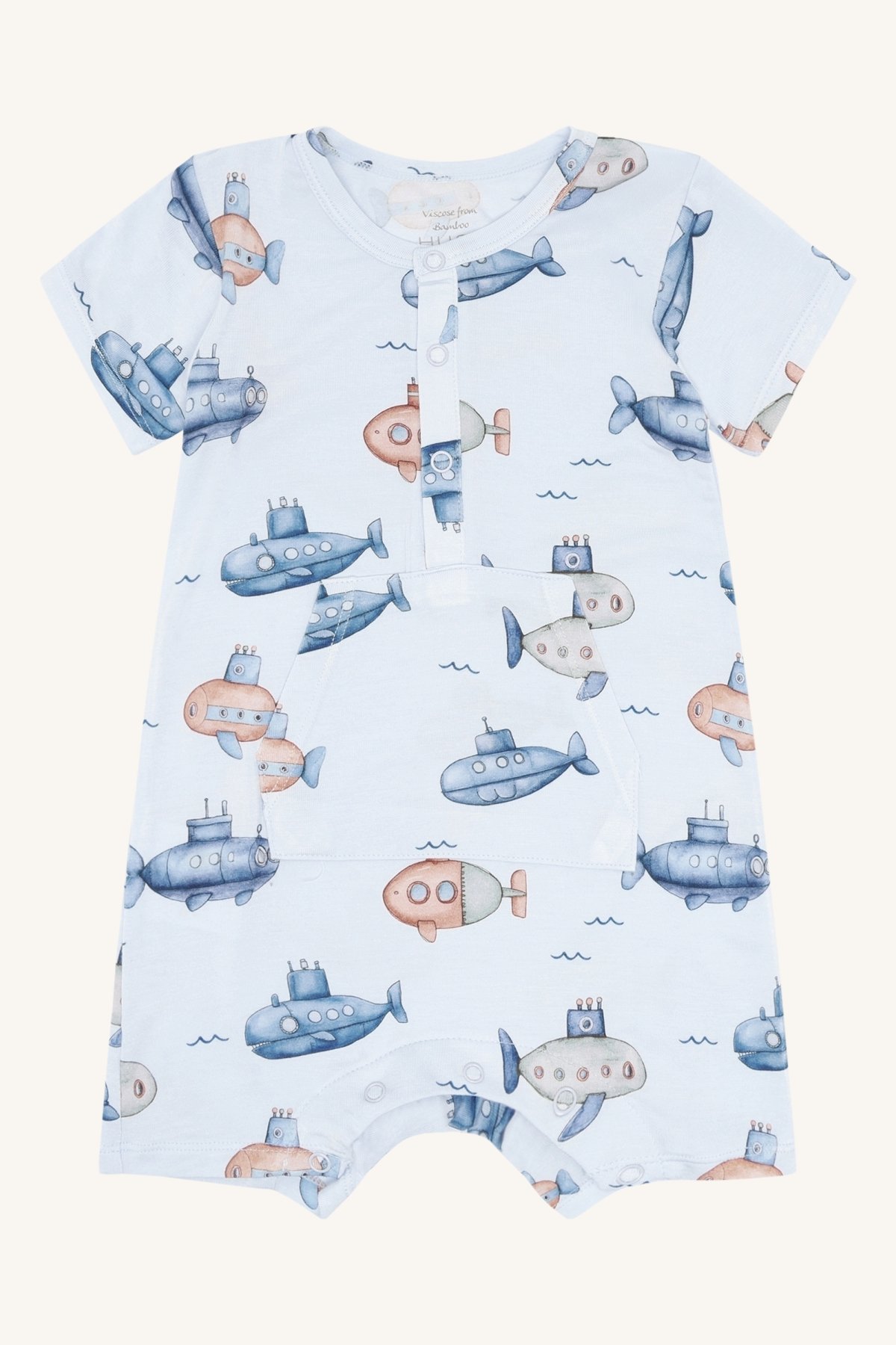 Hust & Claire Milu pyjamas- submarine Blå - 11048364-Water-56 cm - 1
