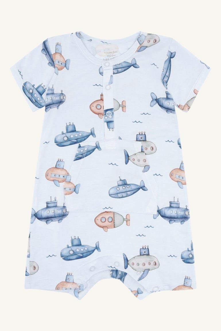 Hust & Claire Milu pyjamas- submarine Blå - 11048364-Water-56 cm - 1