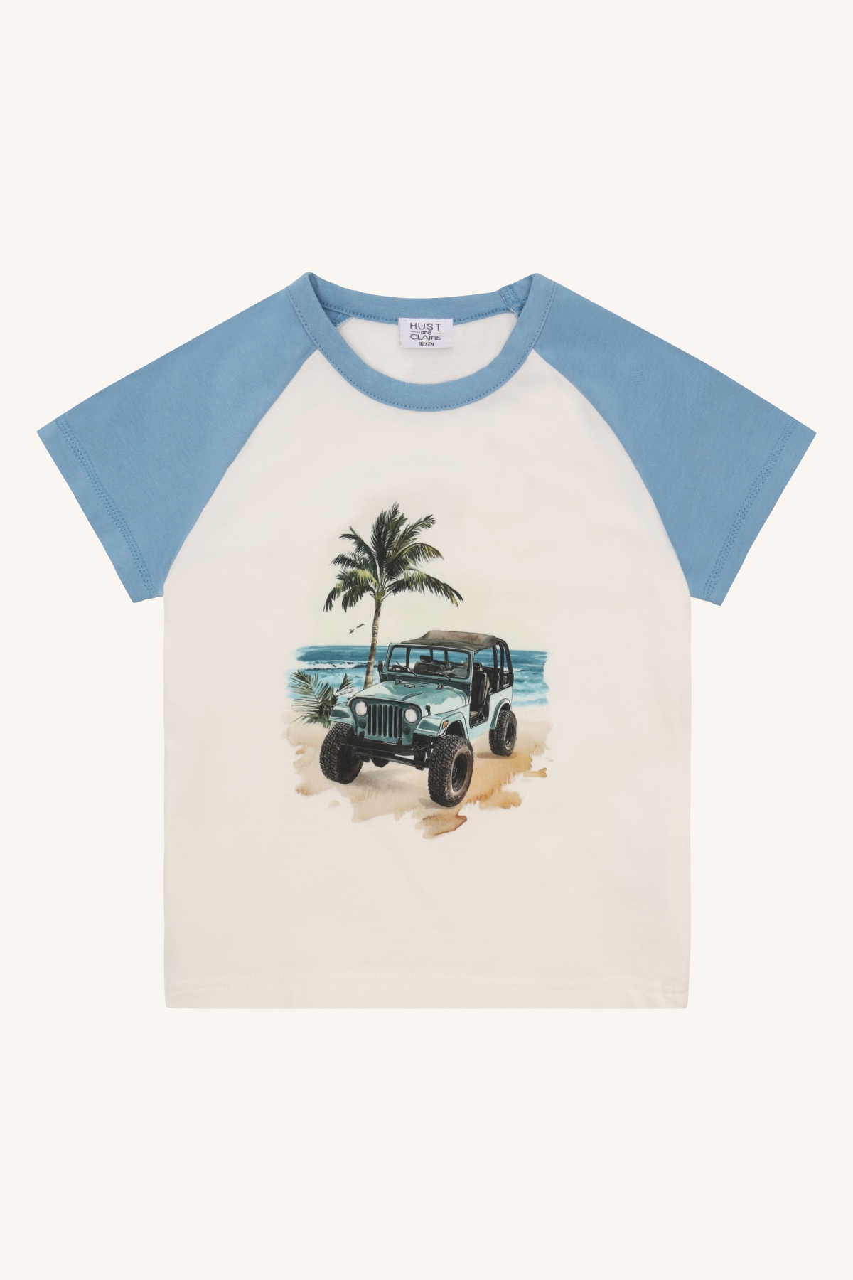 Hust & Claire Anton t-skjorte - jeep Blå - 11048400-Glacier-92 cm - 1