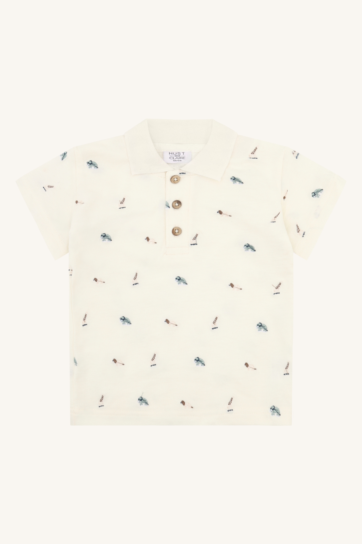 Hust & Claire Adrian t-skjorte - animal Hvit - 11048402-Snow white-92 cm - 1