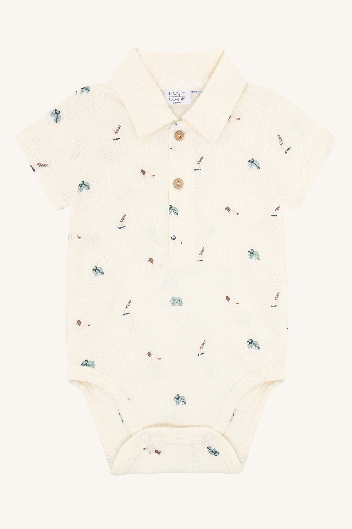 Hust & Claire Bendy t-skjorte - animal Hvit - 11048419-Snow white-62 cm - 1