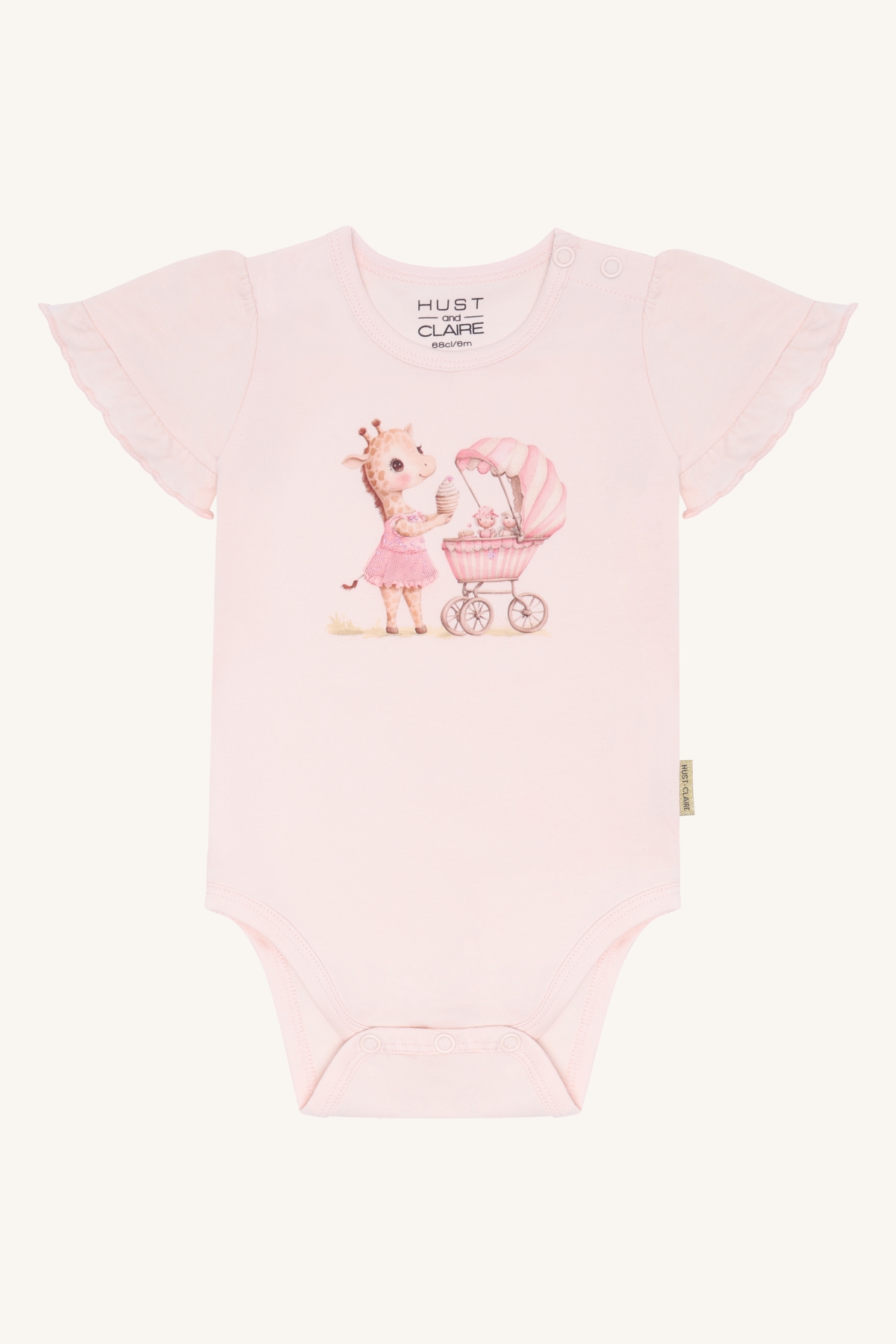 Hust & Claire Britt body - giraf Rosa - 11048424-Quartz-62 cm - 1