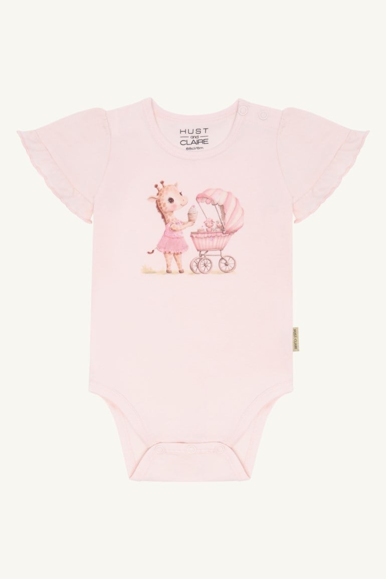 Hust & Claire Britt body - giraf Rosa - 11048424-Quartz-62 cm - 1