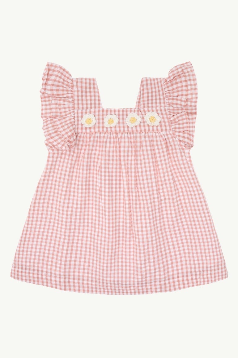 Hust & Clarie Katinka kjole - check Rosa - 11048427-Shell-62 cm - 1