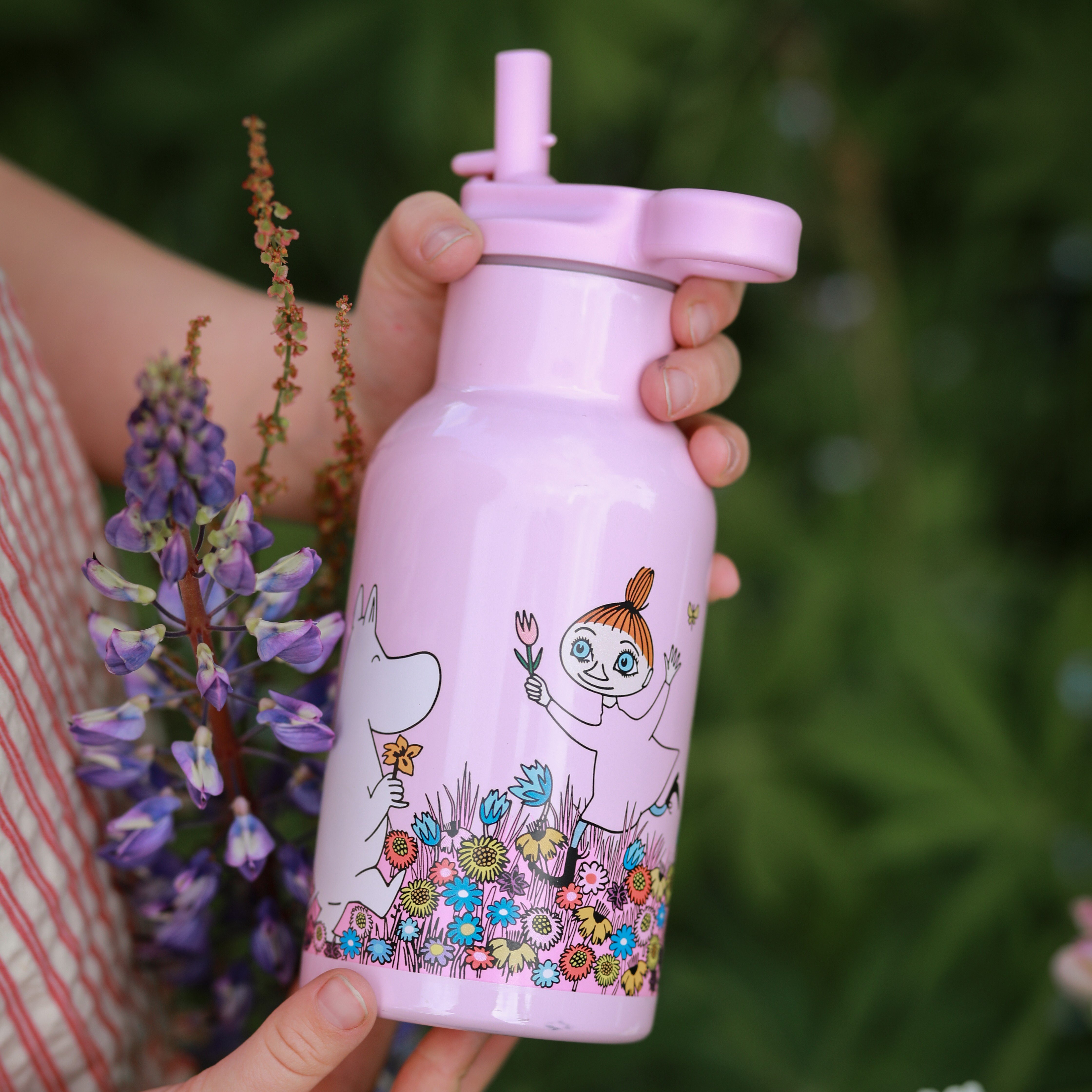 Mummitrollet Eng Vannflaske Rosa