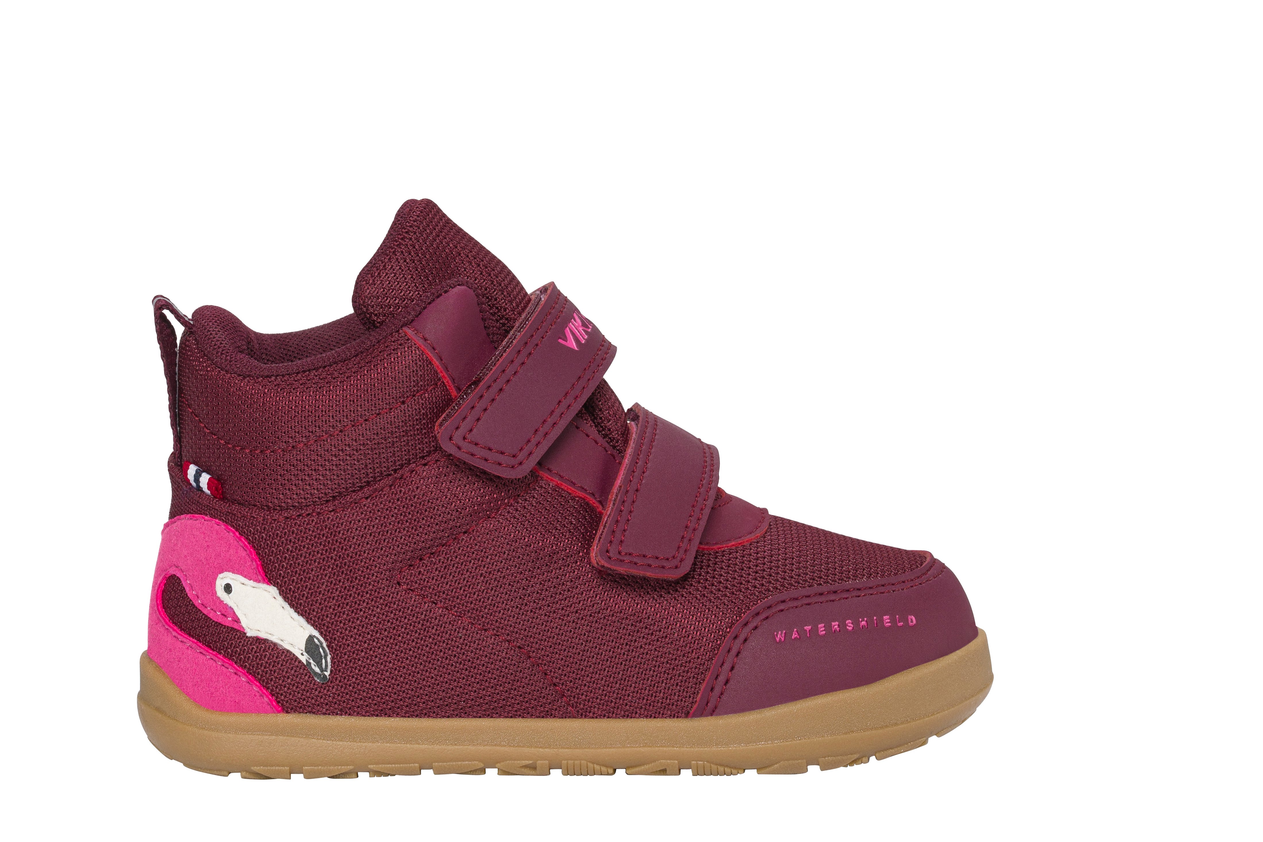 Viking Alv Barefoot Paw Mid WP 2V, burgundy