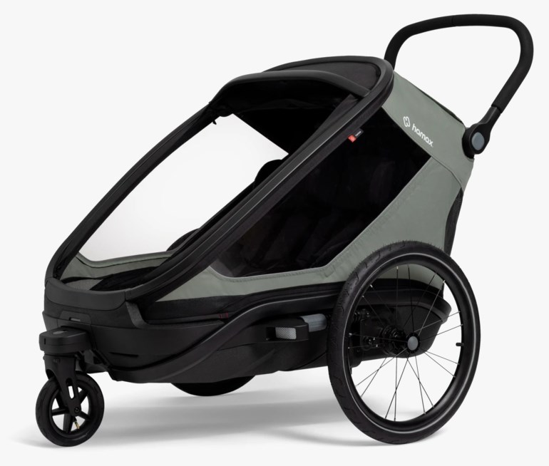 Outback Next sykkelvogn 2-seter Grønn - 11048570-Green/Blac-3wheel - 1